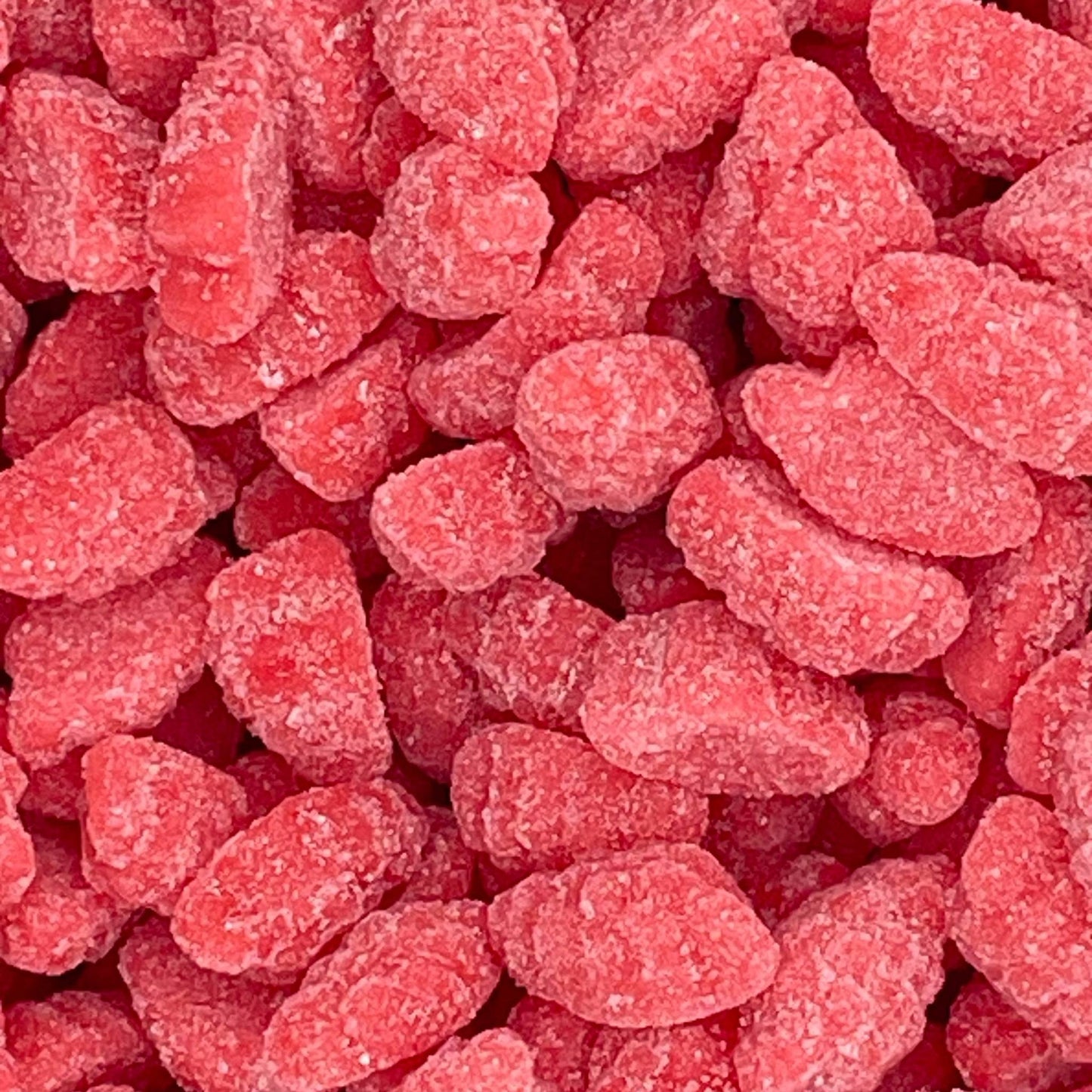 Close-up of foam strawberries