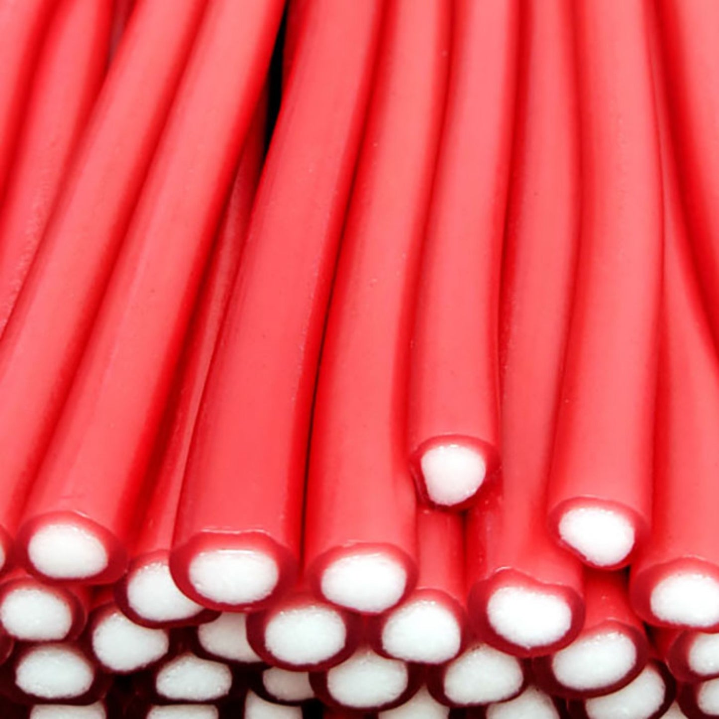 Close-up of red strawberry pencils