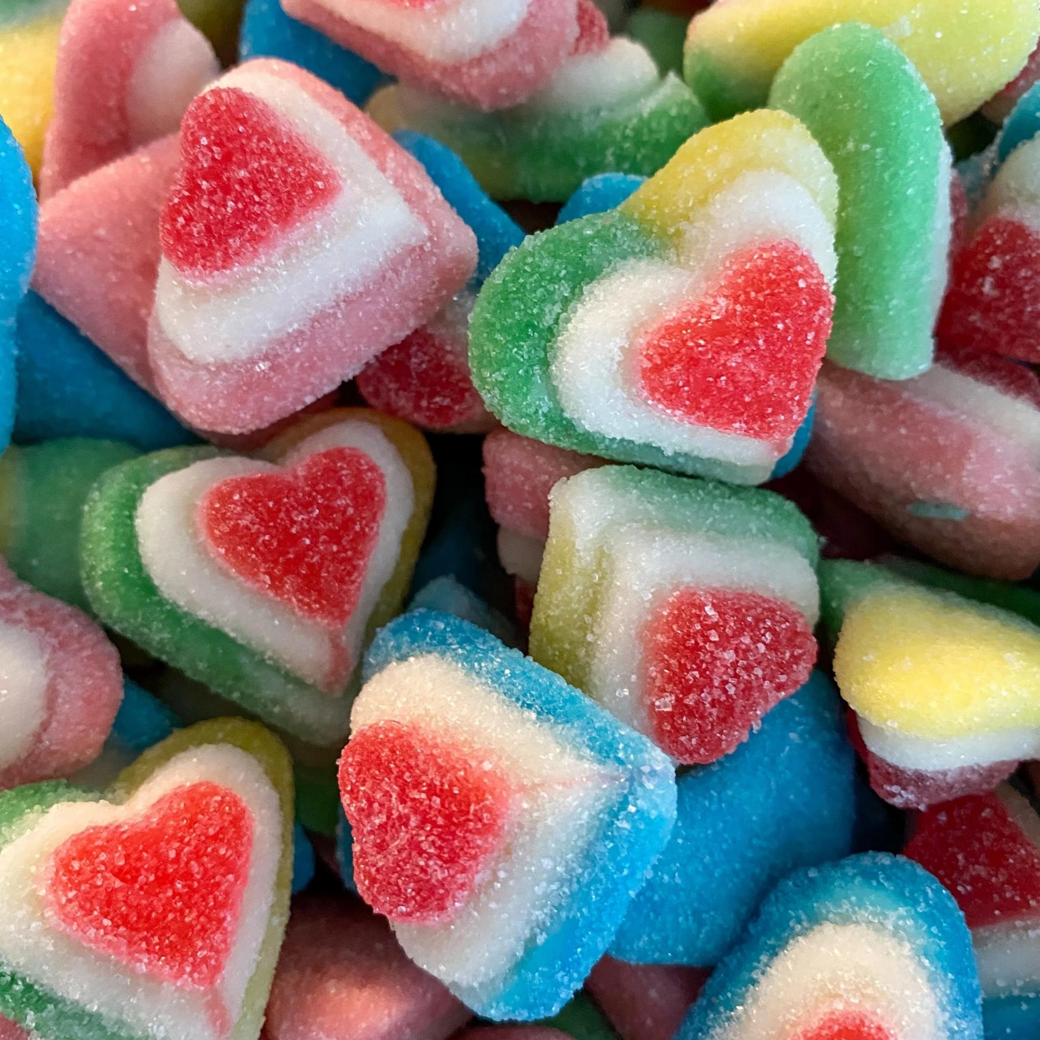 3d heart sweets