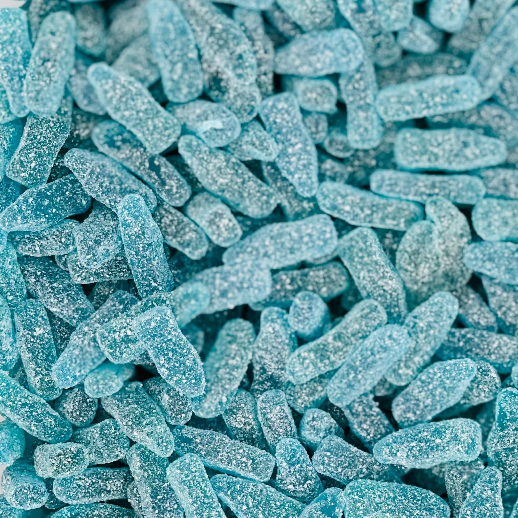 Fizzy Blue Raspberry Bottles – NomNom Sweets